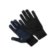 Чорні робочі рукавиці ХБ із ПВХ у крапку